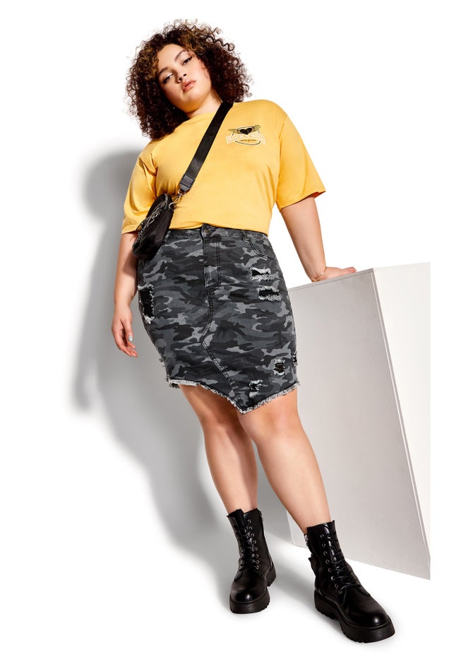 Tessa Ripped Skirt image number null