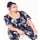 Mesh Contrast Print Tunic image number null