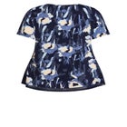 Mesh Contrast Print Tunic image number null