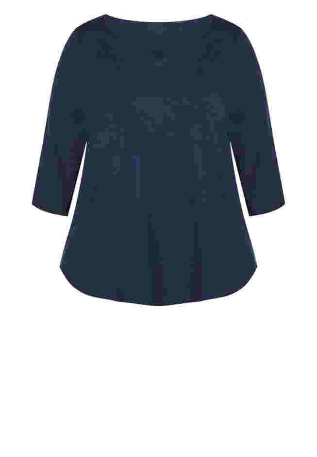 Notch Neck Plain Tee image number 4