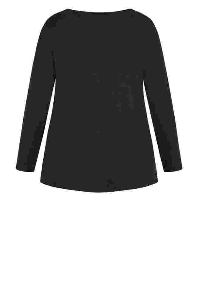 V-Neck Essential Long Sleeve Tee image number 4