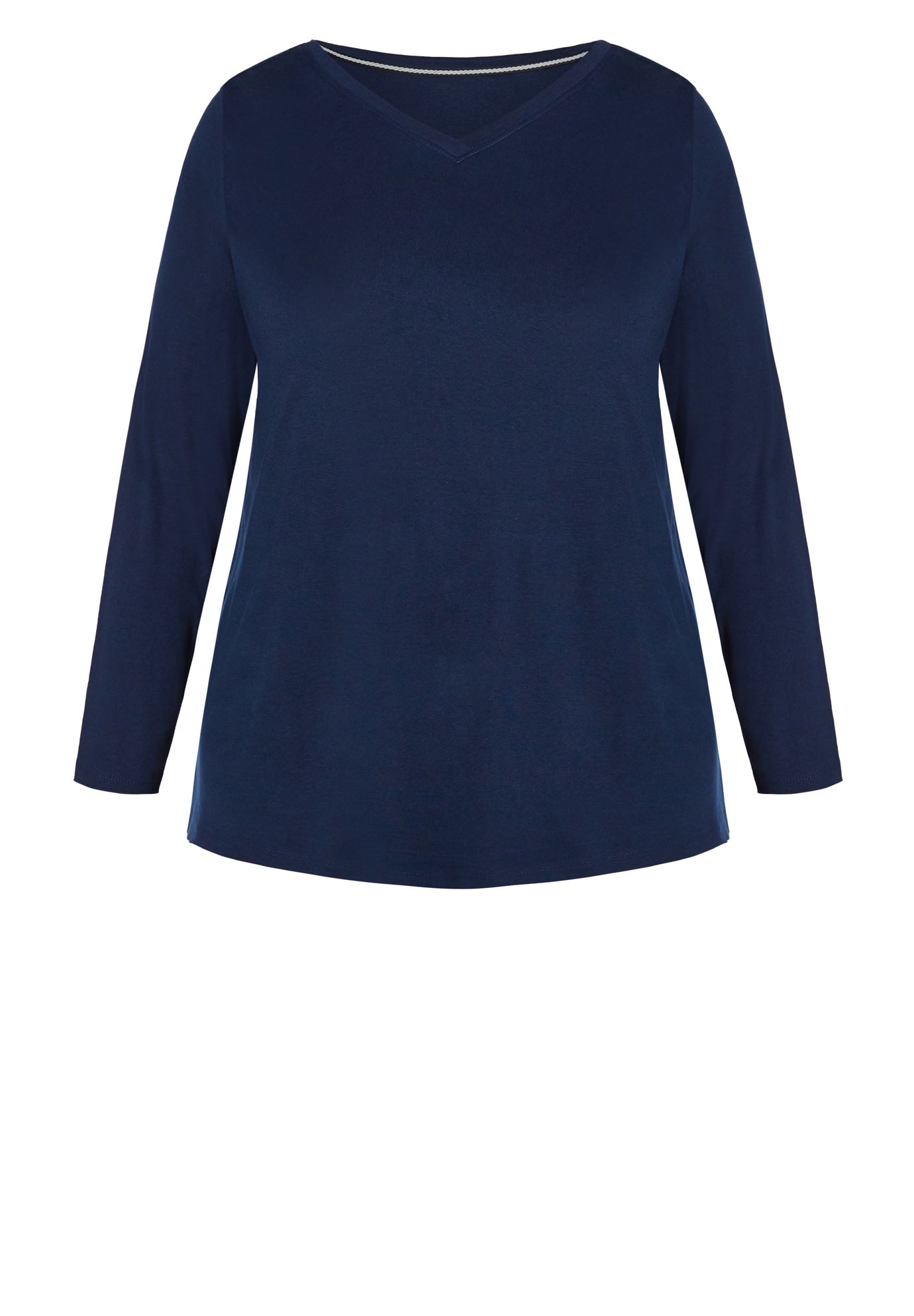 V-Neck Essential Long Sleeve Tee image number 3