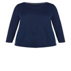 V-Neck Essential Long Sleeve Tee image number null