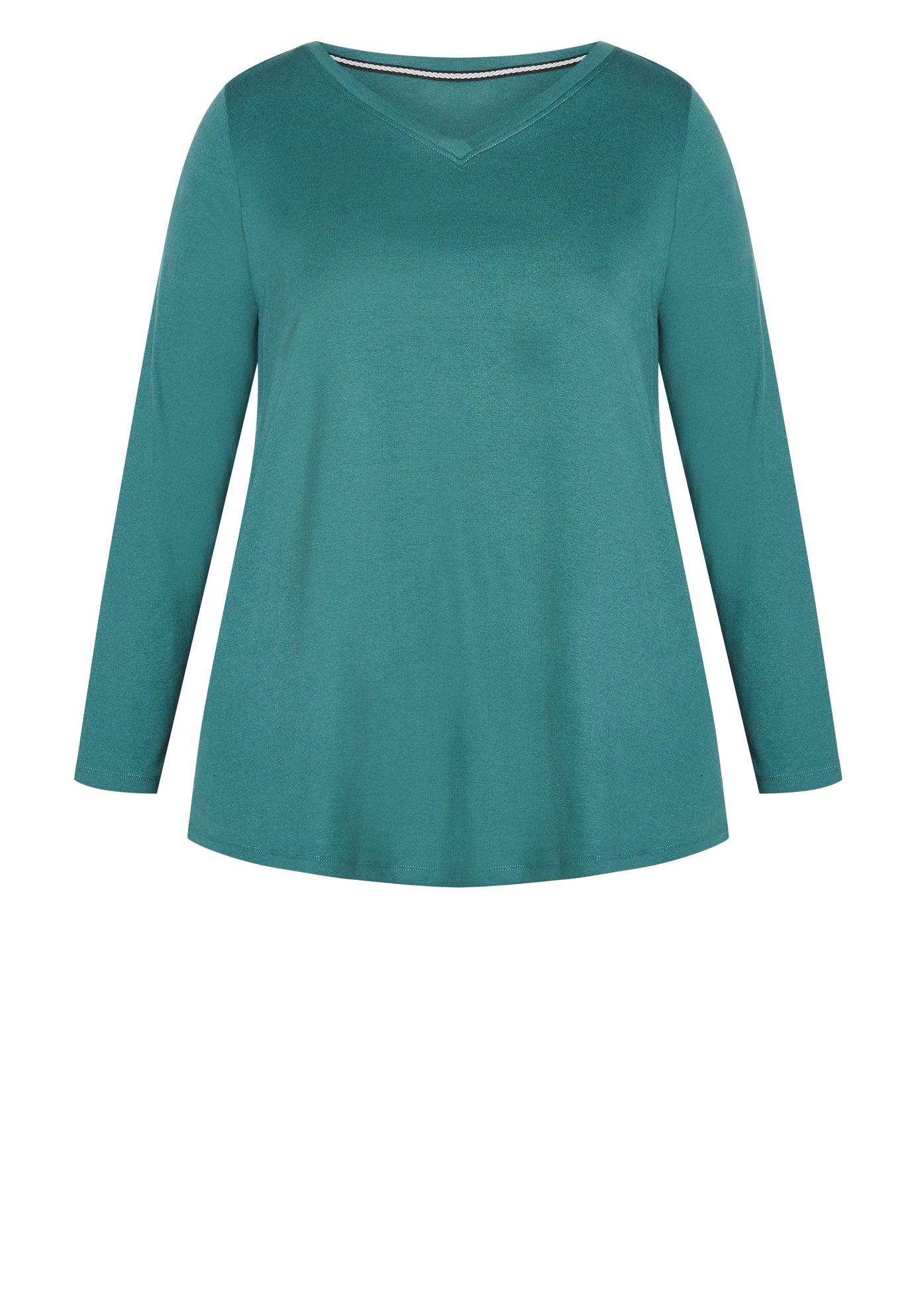 V-Neck Essential Long Sleeve Tee image number 3