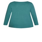 V-Neck Essential Long Sleeve Tee image number null