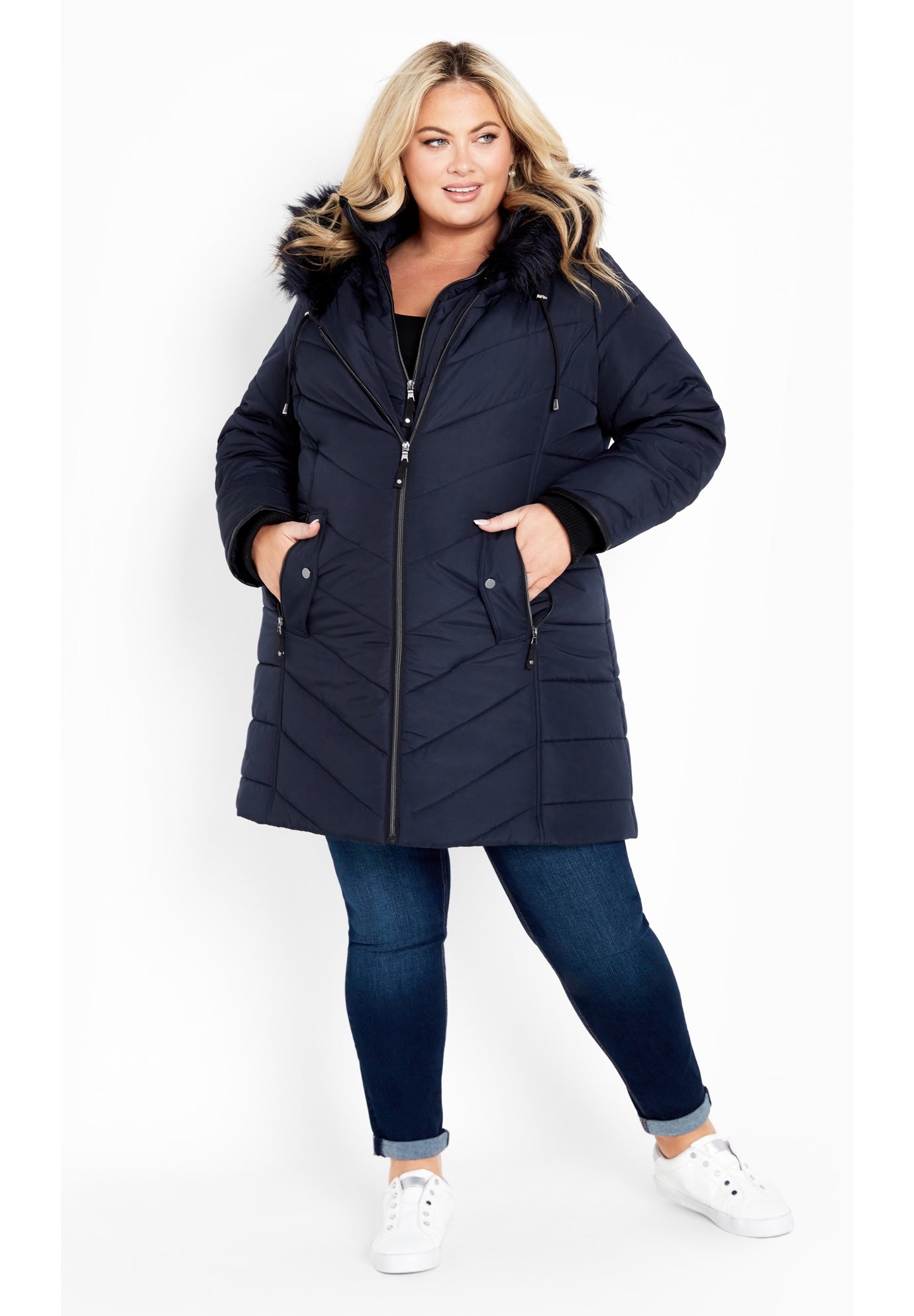 Long reversible puffer coat - Women's fashion | Stradivarius