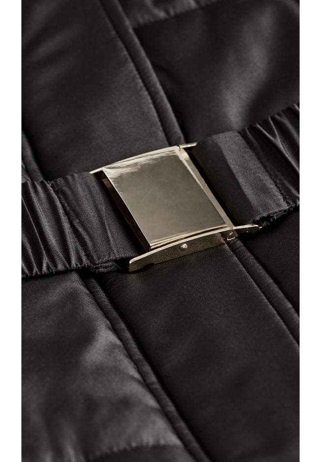 Belted Hood Puffer Coat image number 8