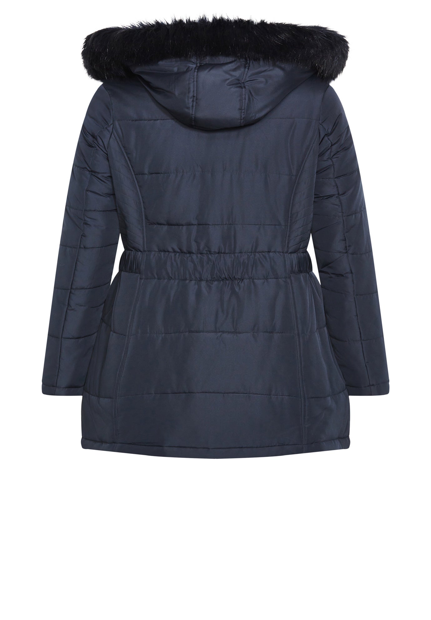 Belted Hood Puffer Coat image number 5