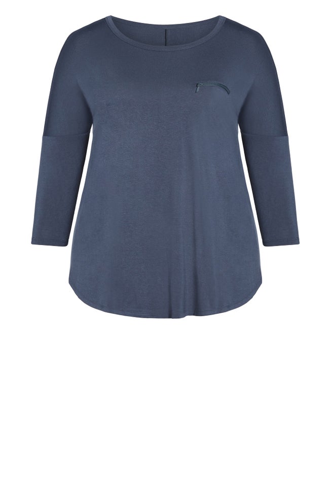 Neela Zip Plain Top image number null