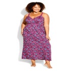 Lace Trim Nightgown image number null