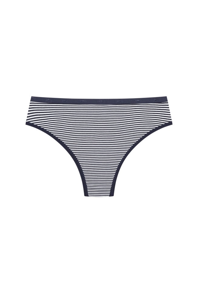 Cotton Stripe Thong image number 2