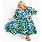 Heather Print Dress image number null