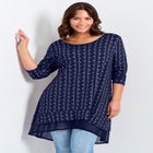 Foil Print Tunic image number null