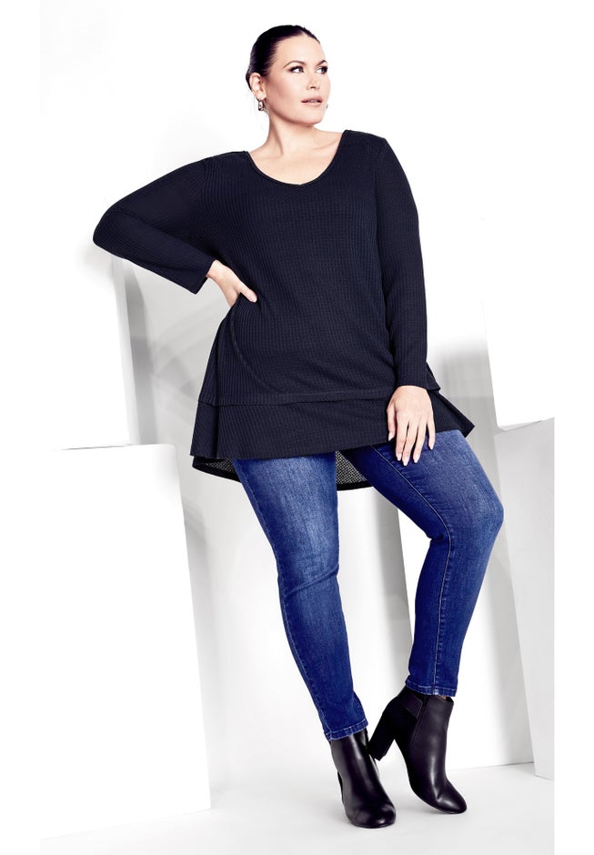 Waffle Ruffle Tunic image number 1