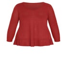 Waffle Ruffle Tunic image number null