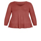 Waffle Ruffle Tunic image number null