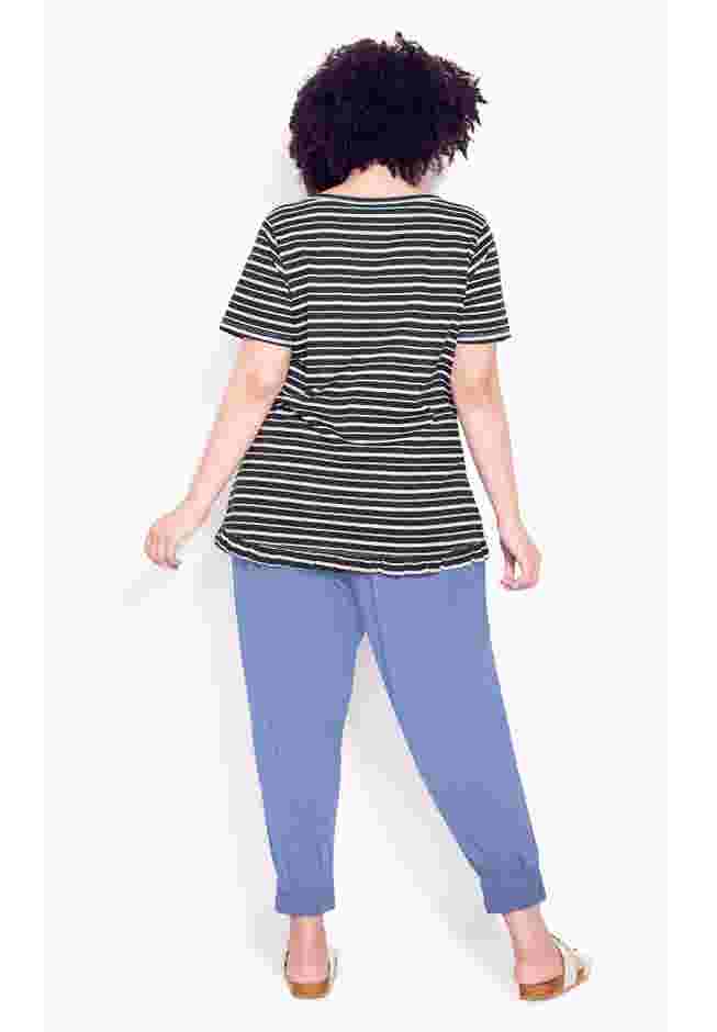 Mae Ruffle Stripe Top image number 1