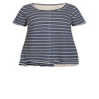 Mae Ruffle Stripe Top image number null