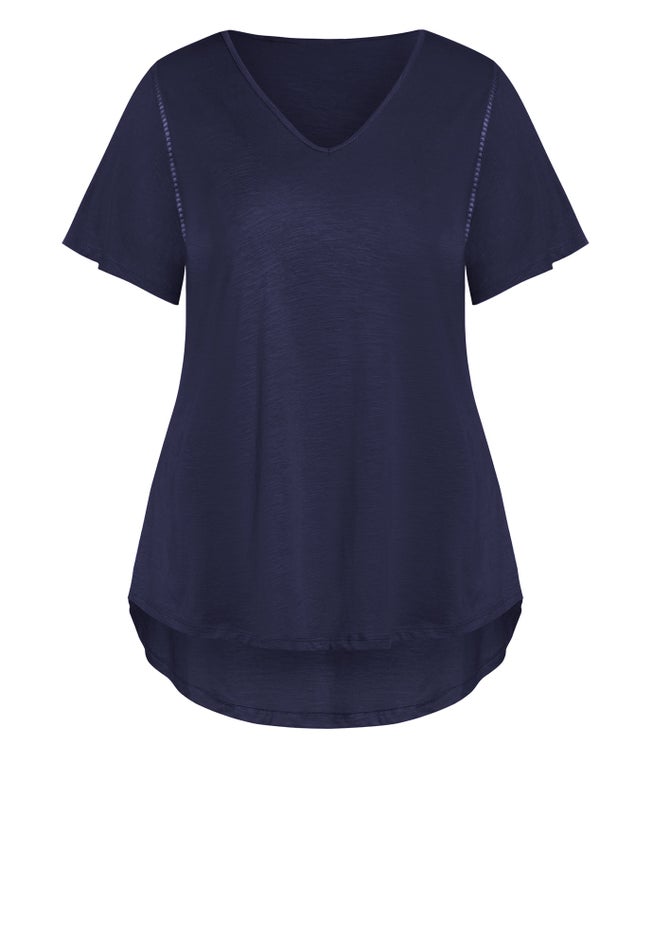 Flutter Sleeve Plain Top image number 2