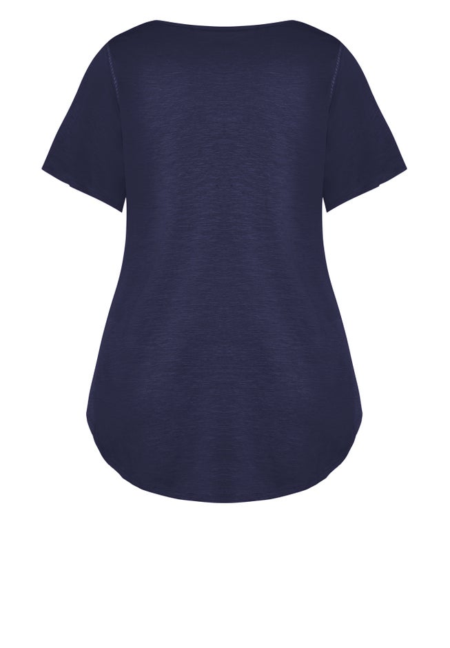 Flutter Sleeve Plain Top image number 3