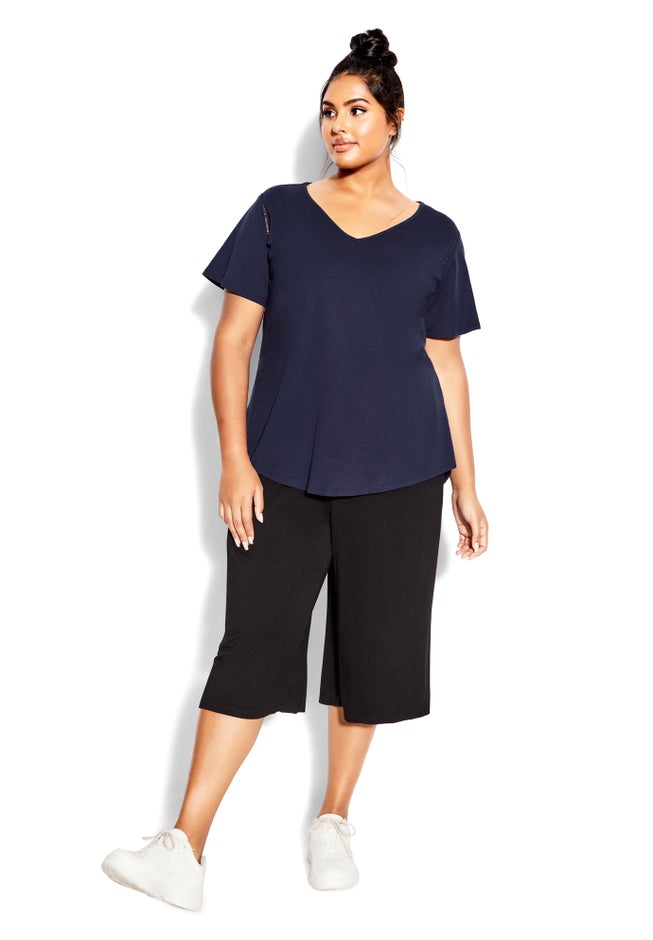 Flutter Sleeve Plain Top image number 0