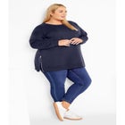 Jade Longline Zip Top image number null