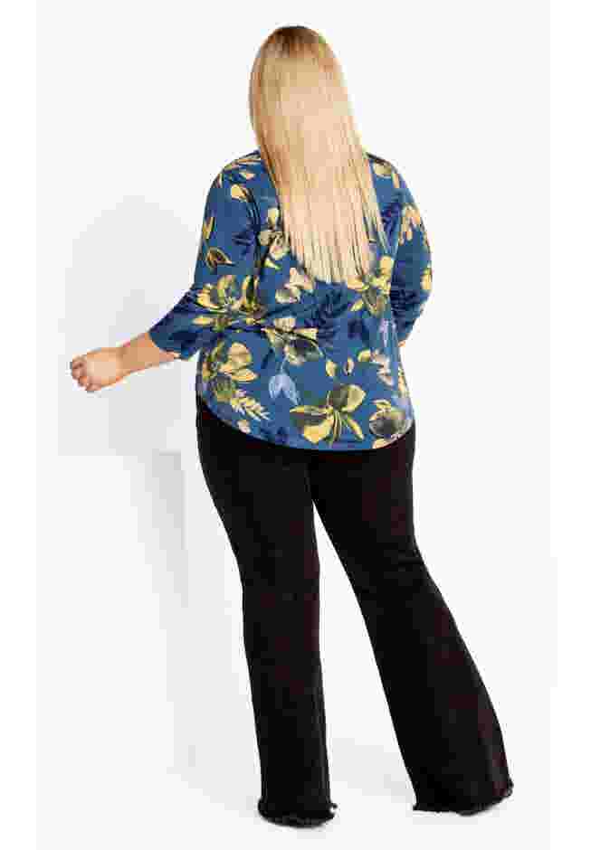 Top Fiona Zip Print image number 2