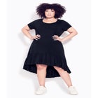 Ella Ruffle Plain Dress image number null