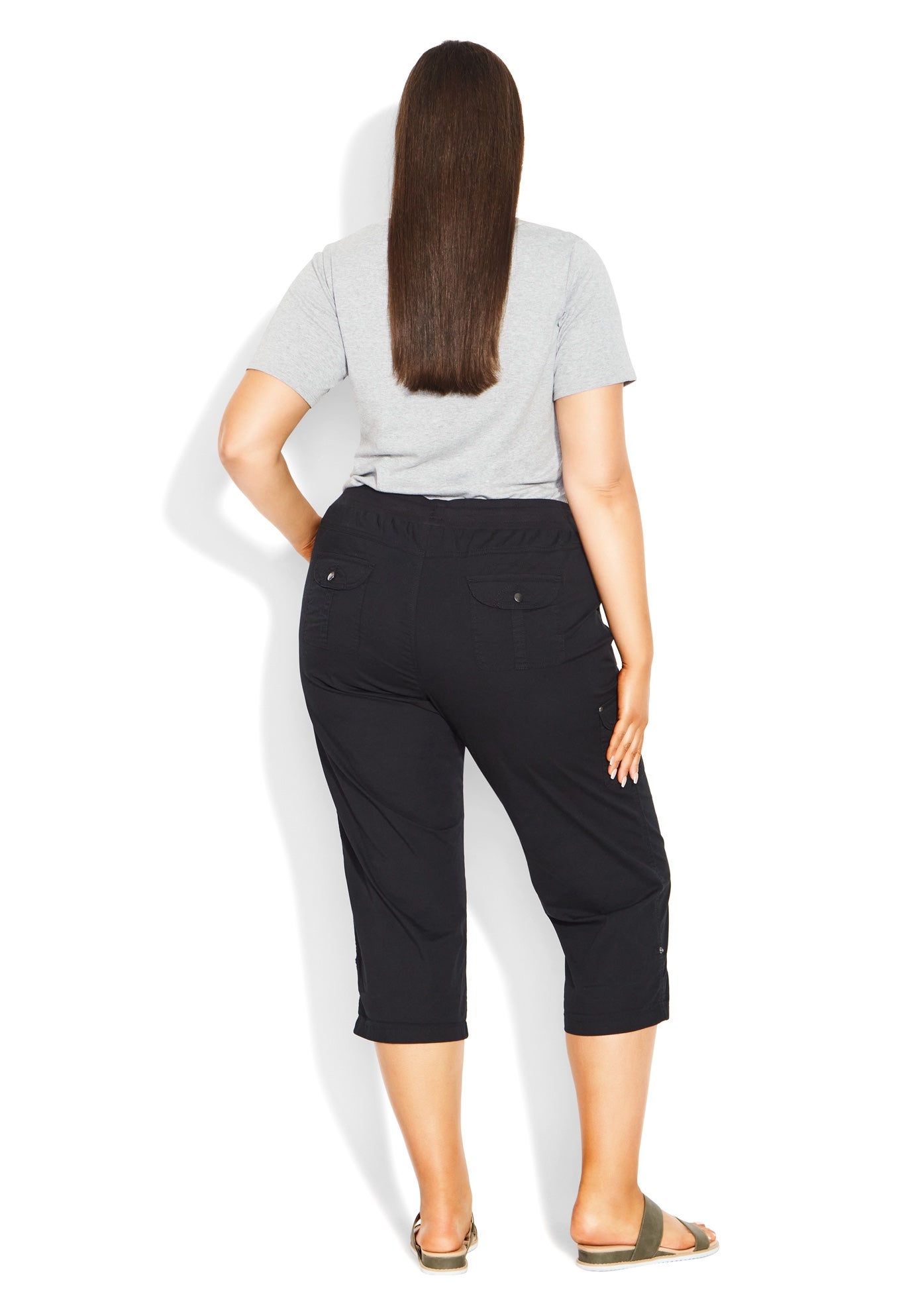 Cotton Roll Up Capri image number 2