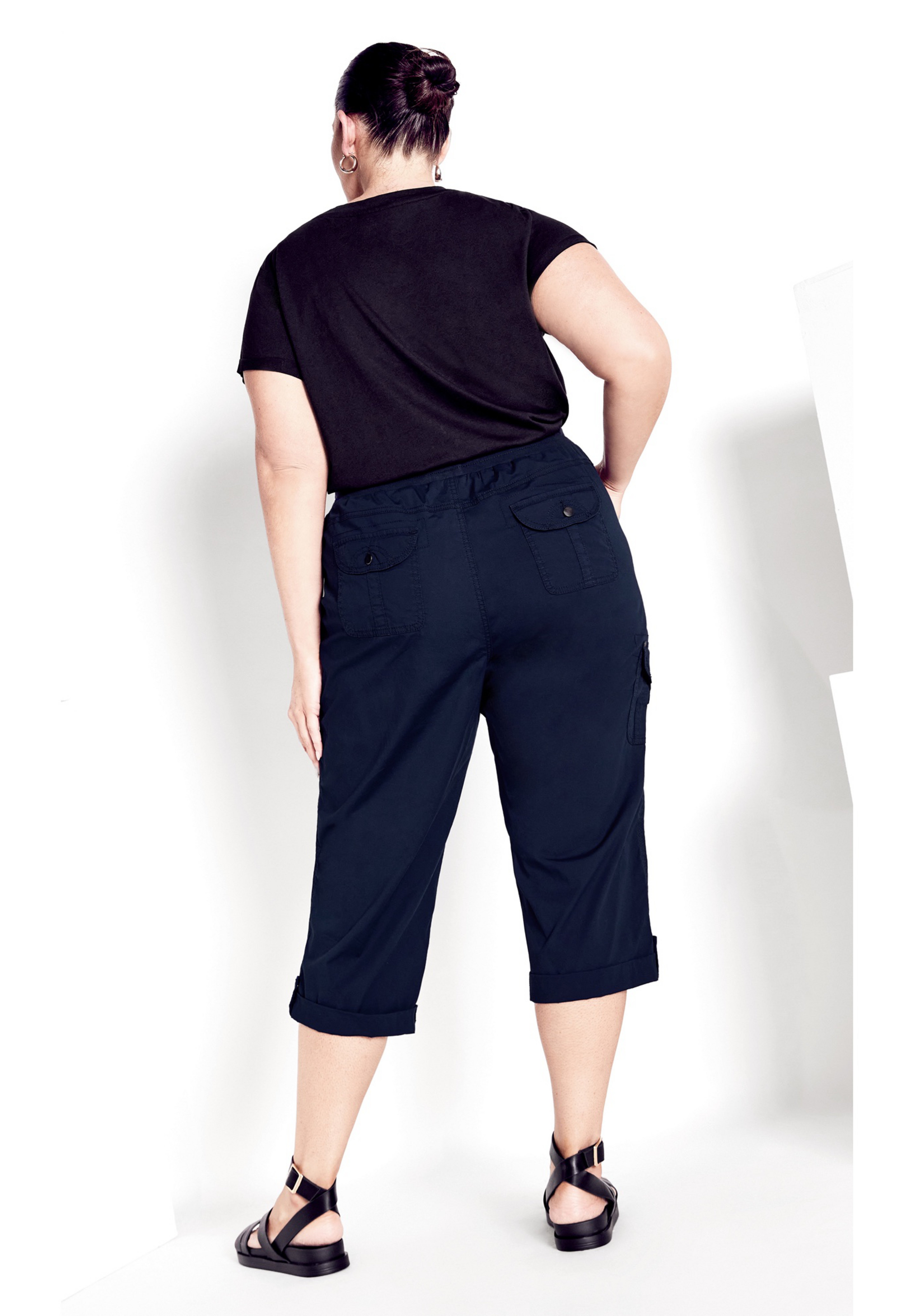 Cotton Roll Up Capri image number 2