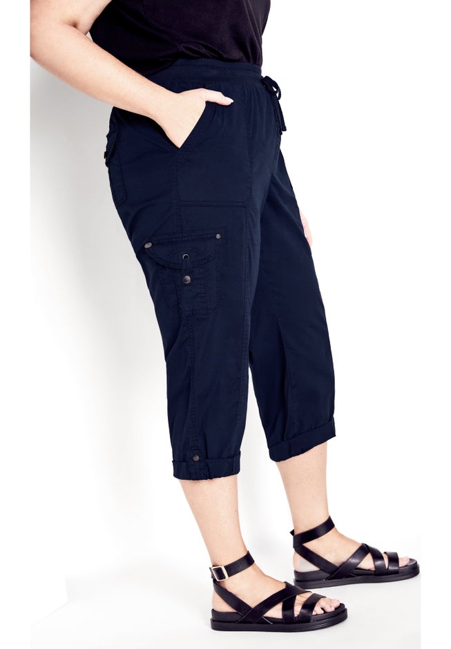 Cotton Roll Up Capri image number 4