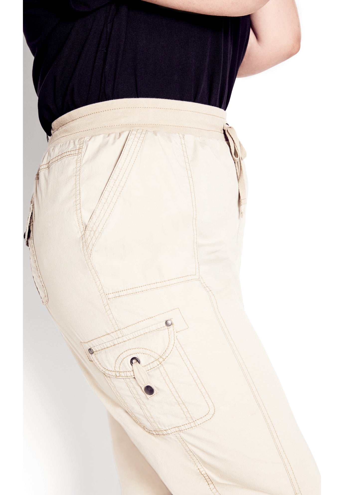 Cotton Roll Up Capri image number 1