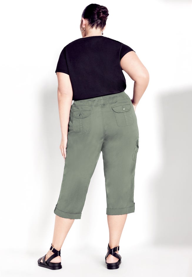 Cotton Roll Up Capri image number 2