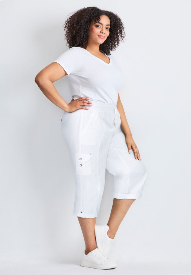 Cotton Roll Up Capri image number 2