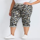 Cotton Roll Up Capri image number null