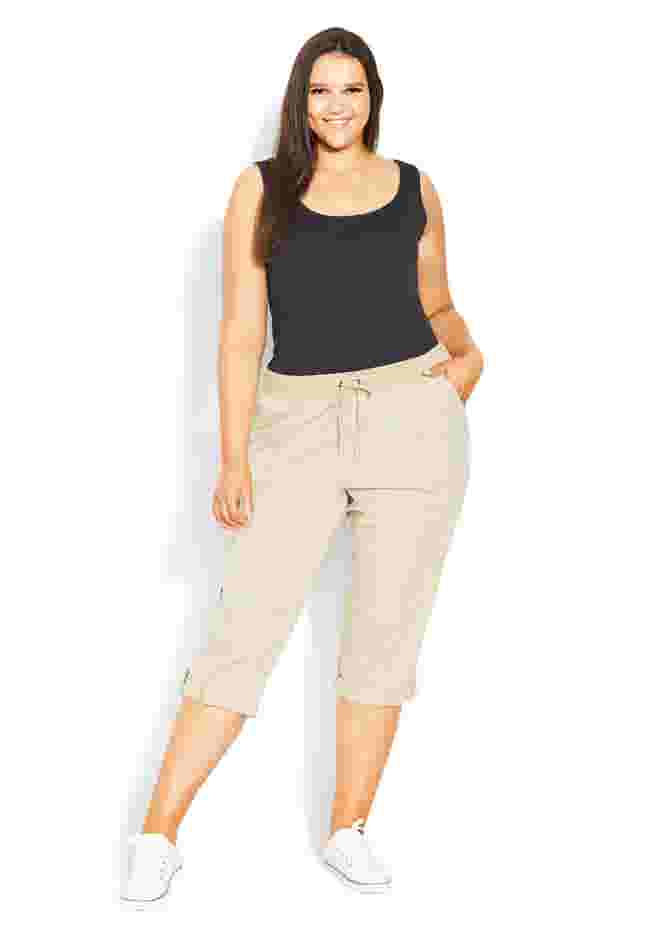 Cotton Roll Up Capri 2 image number 0