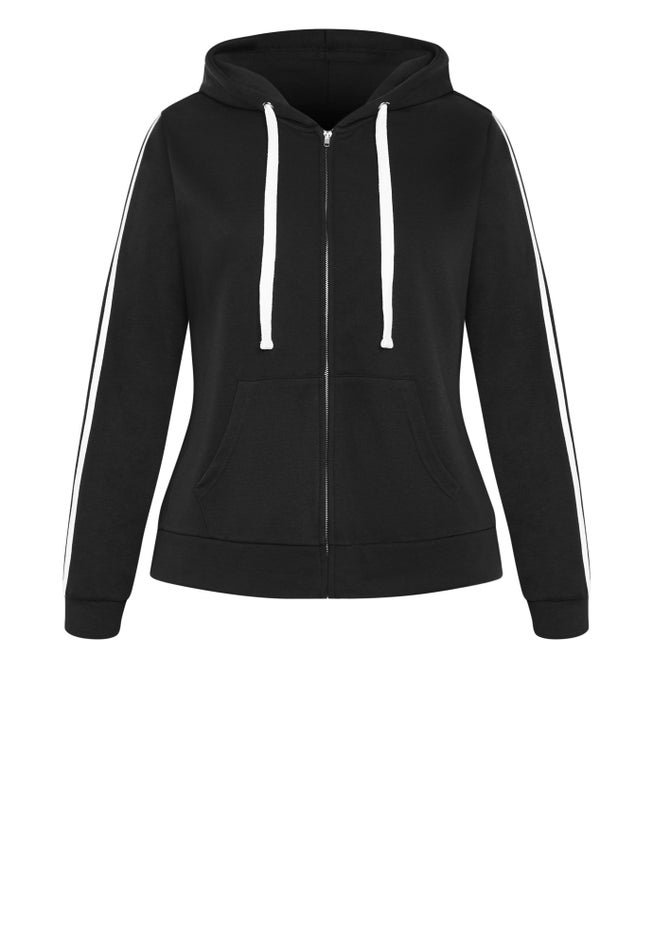 Side Stripe Zip Hoodie image number 3