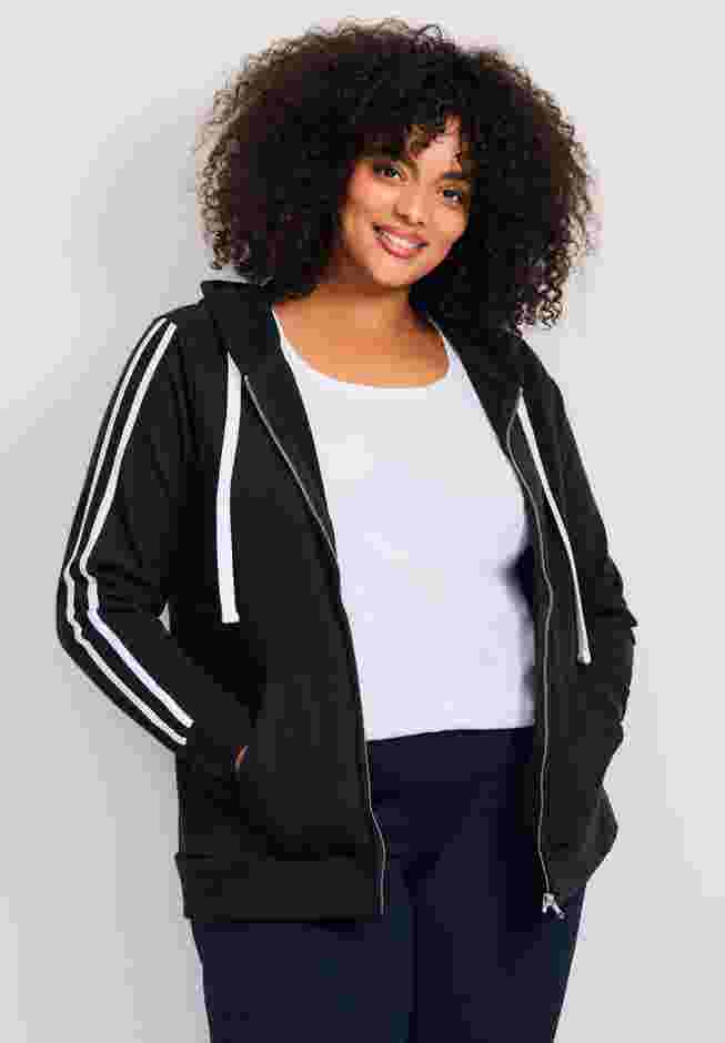 Side Stripe Zip Hoodie image number 0