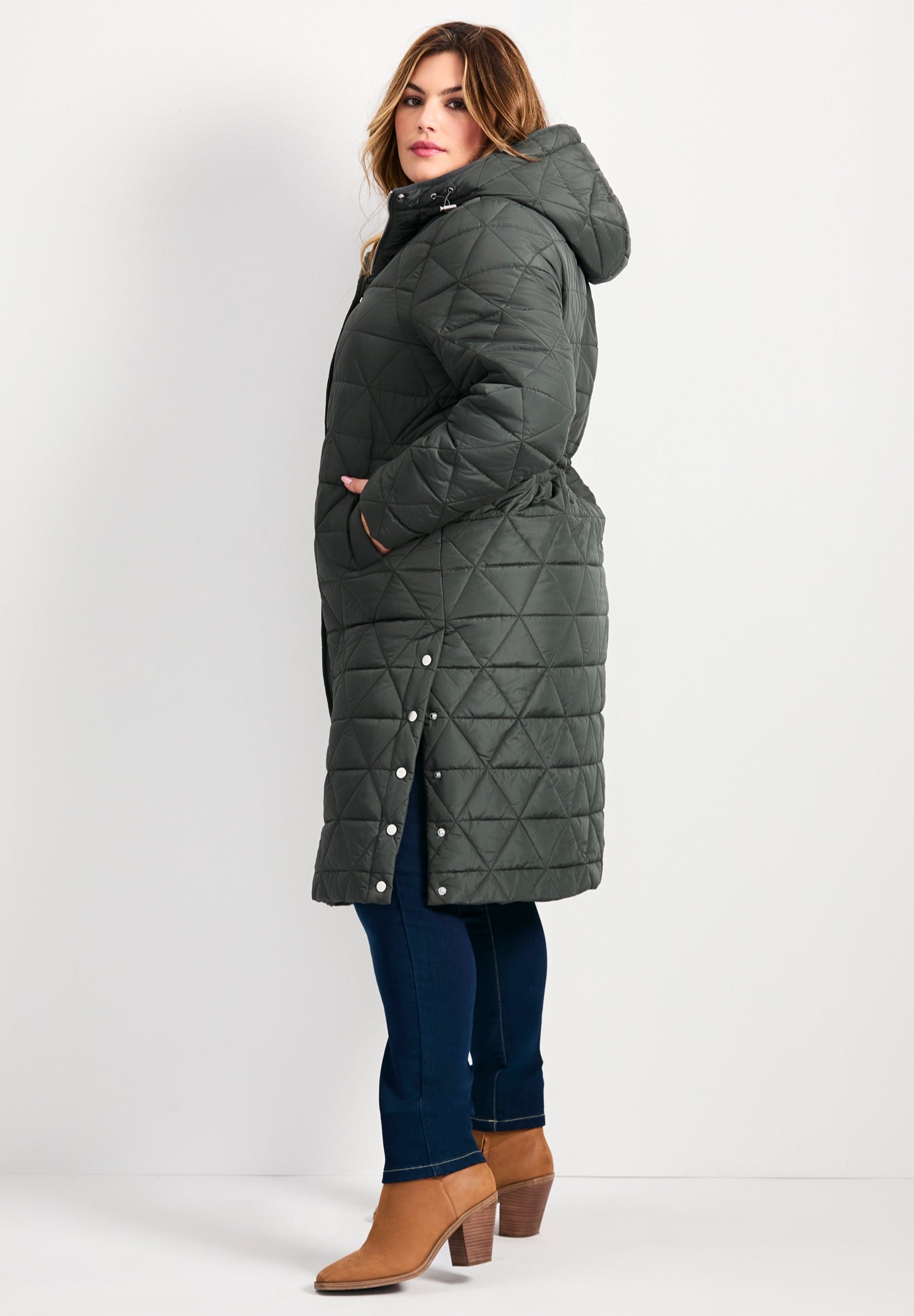 Quinn Longline Puffer Jacket image number 3
