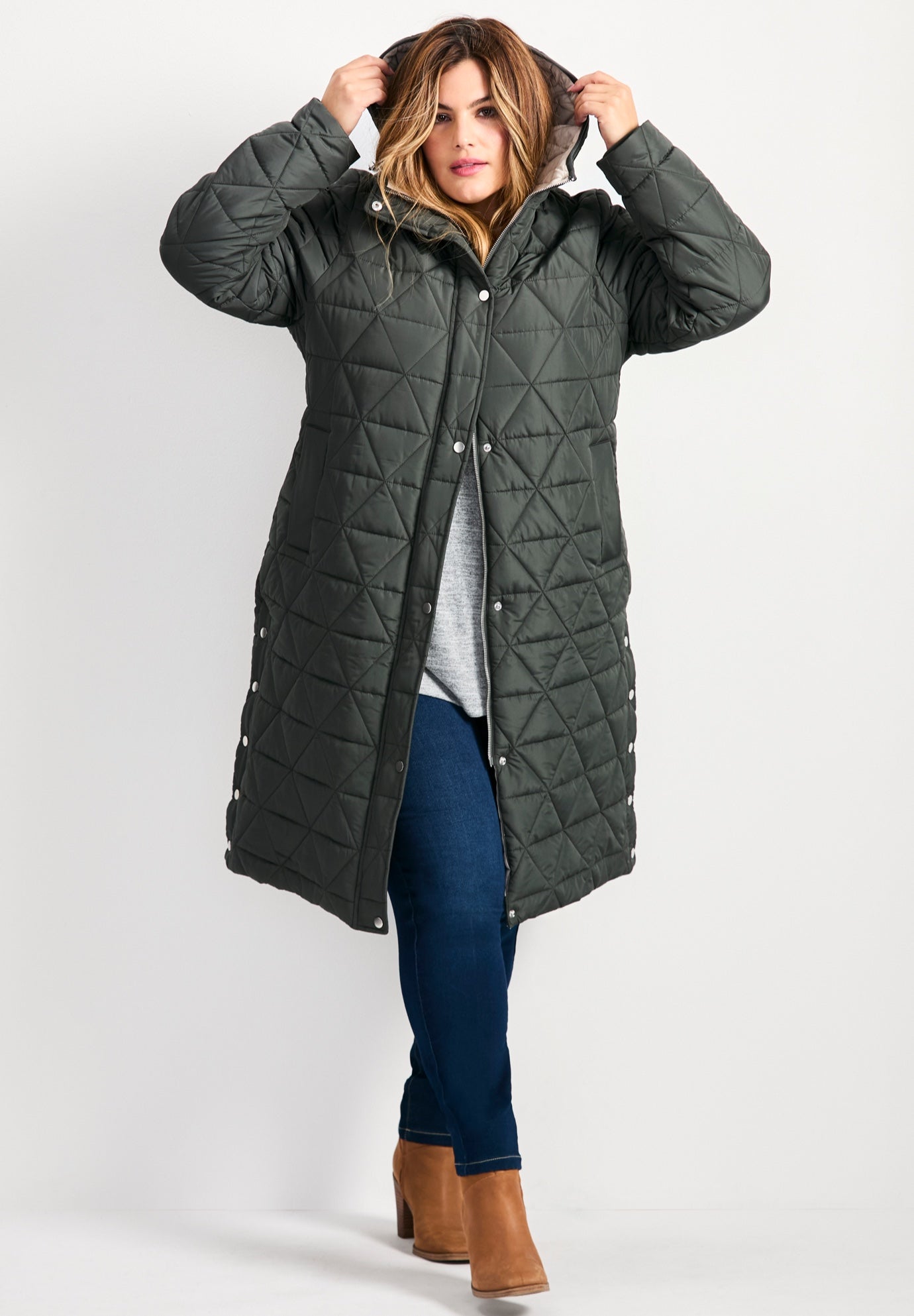 Quinn Longline Puffer Jacket image number 4