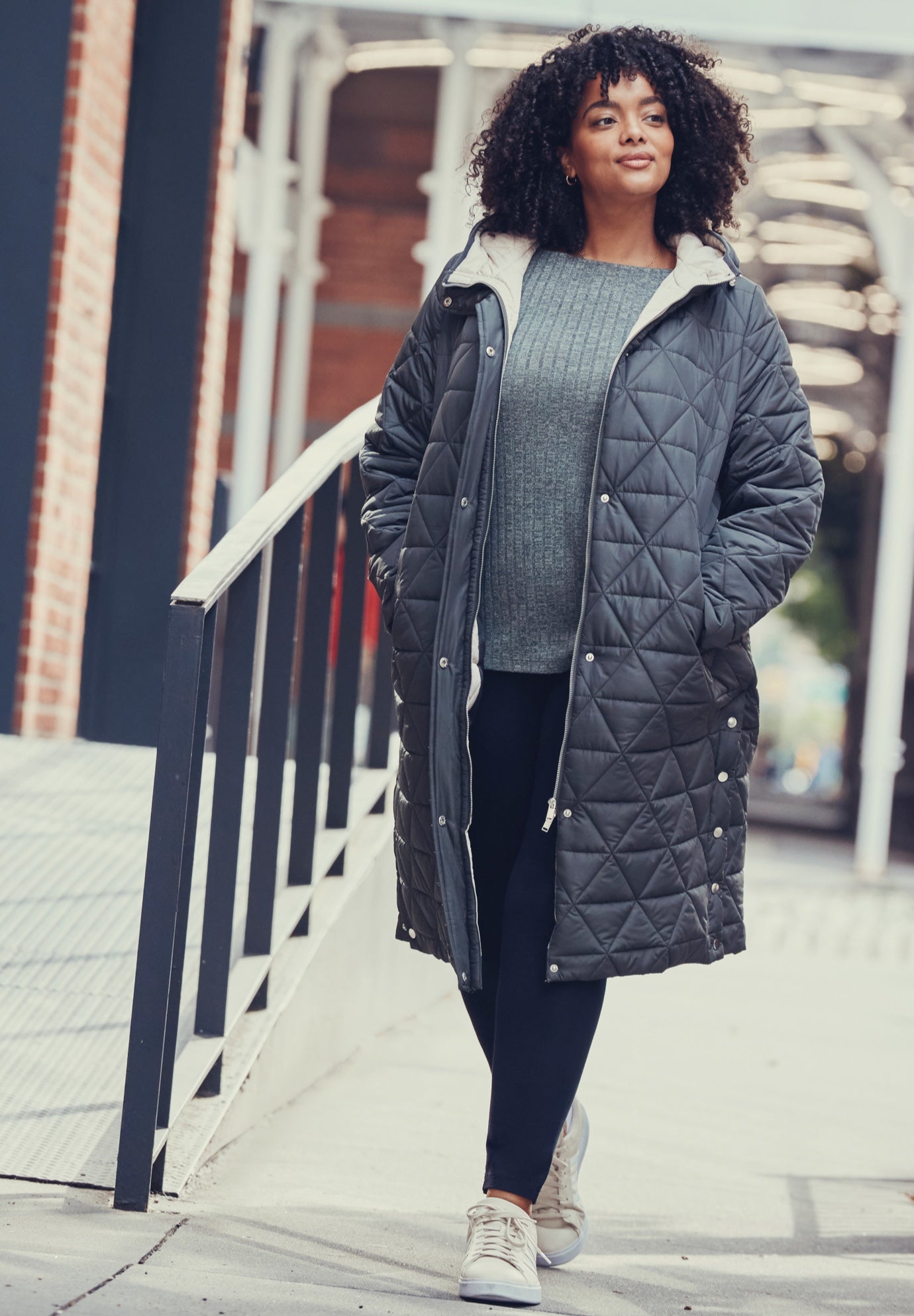 Quinn Longline Puffer Jacket image number 2