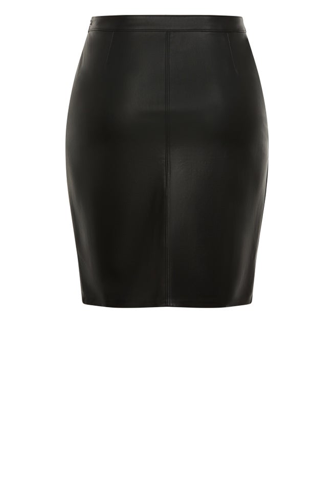 Valerie Vegan Leather Skirt image number null