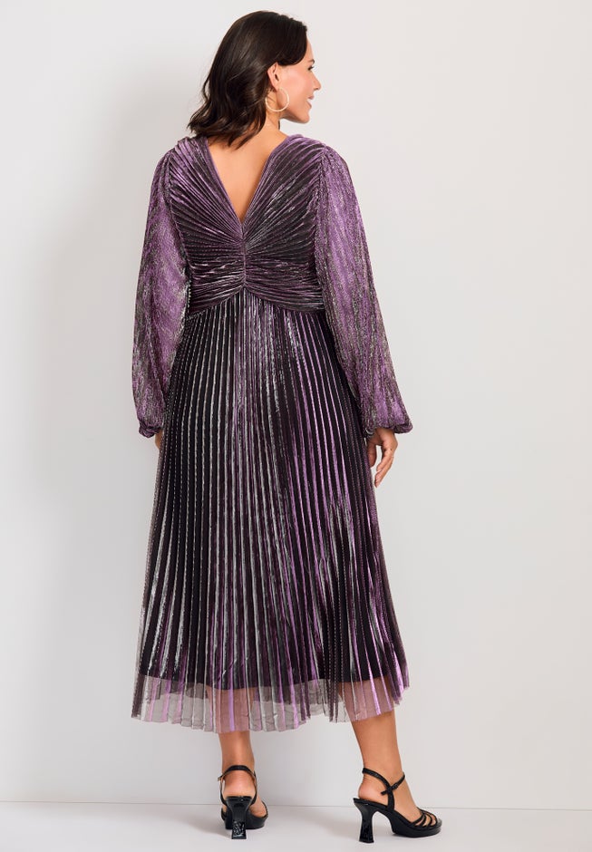 Pleated Plisse Dress image number 3