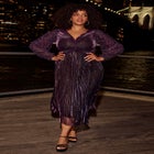 Pleated Plisse Dress image number null