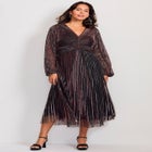 Pleated Plisse Dress image number null