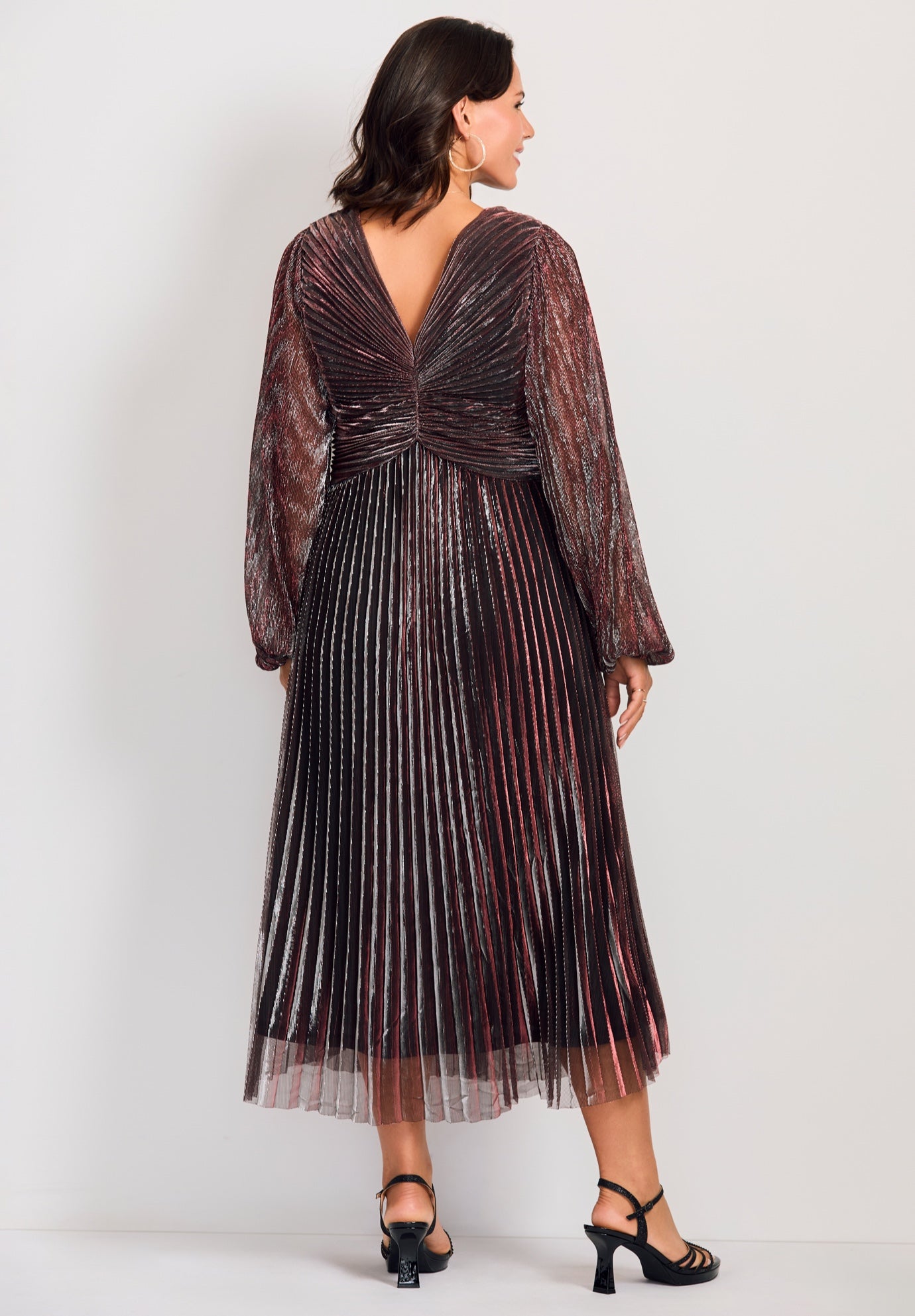 Pleated Plisse Dress image number 3