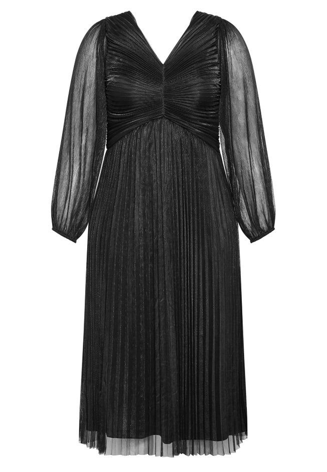 Pleated Plisse Dress image number 3