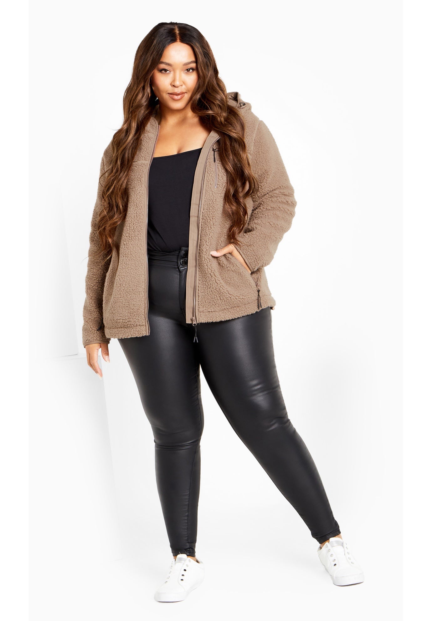 Kyla Fleece Zip Front Jacket image number 1