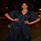 Nada Sequin Puff Sleeve Jumpsuit image number null