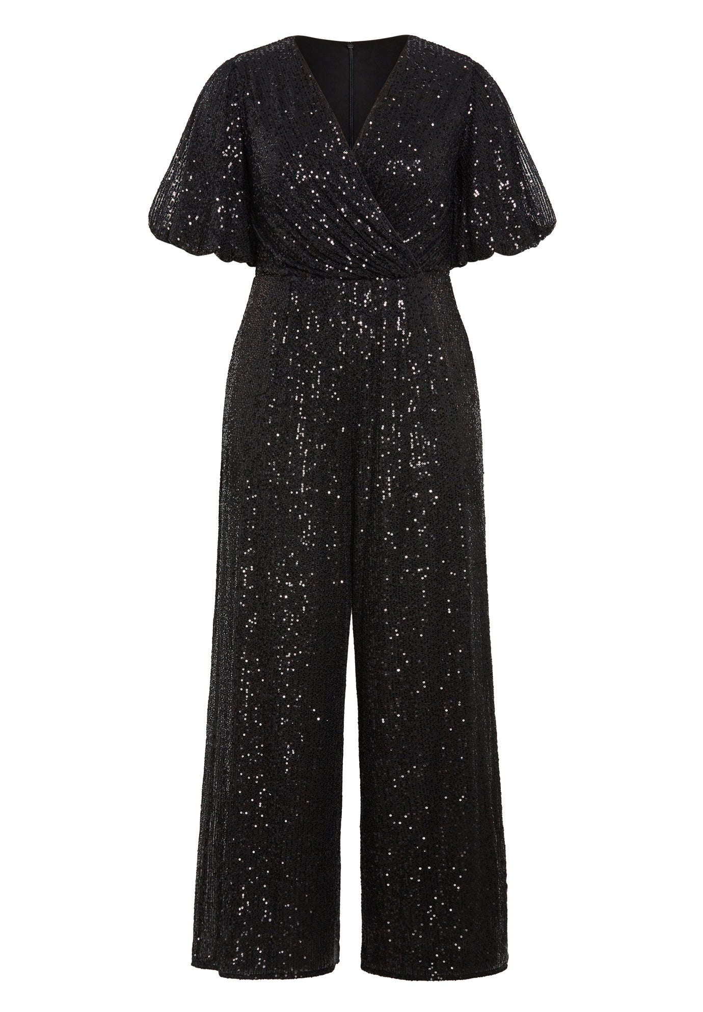 Nada Sequin Puff Sleeve Jumpsuit image number 4